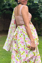 Sona Pink Hand-Embroidered Blouse